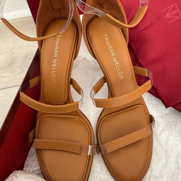 Tamara Mellon Shoes - Brand New Pillow top Tamara Mellon Frontline 105 (Honey)